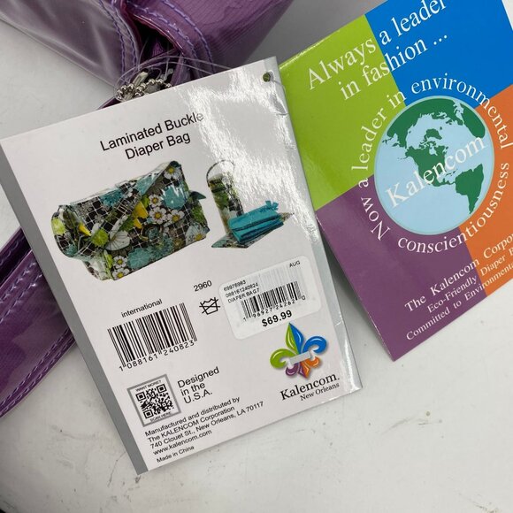 Kalencom New Orleans Purple Magnetic Closure Baby Tote | New With Tags - Picture 2 of 8